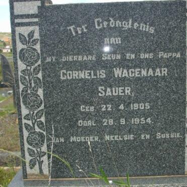 SAUER Cornelis Wagenaar 1905-1954