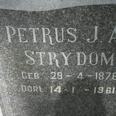 STRYDOM Petrus J.A. 1876-1961