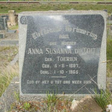 TOIT Anna Susanna, du nee TOERIEN 1887-1965
