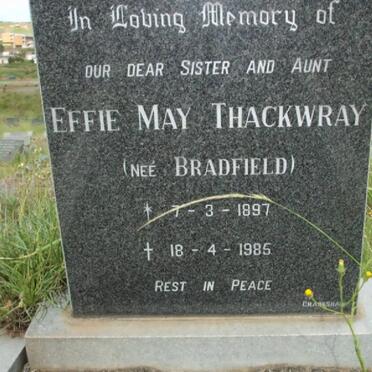 THACKWRAY Effie May nee BRADFIELD 1897-1985