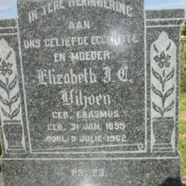 VILJOEN Elizabeth J.C. nee ERASMUS 1895-1962