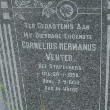 VENTER Cornelius Hermanus nee STAPELBERG 1898-1950