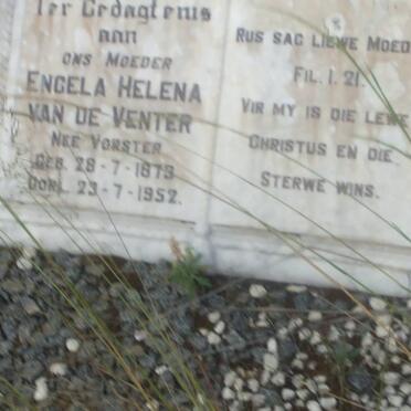 VENTER Engela Helena, van de nee VORSTER 1879-1952