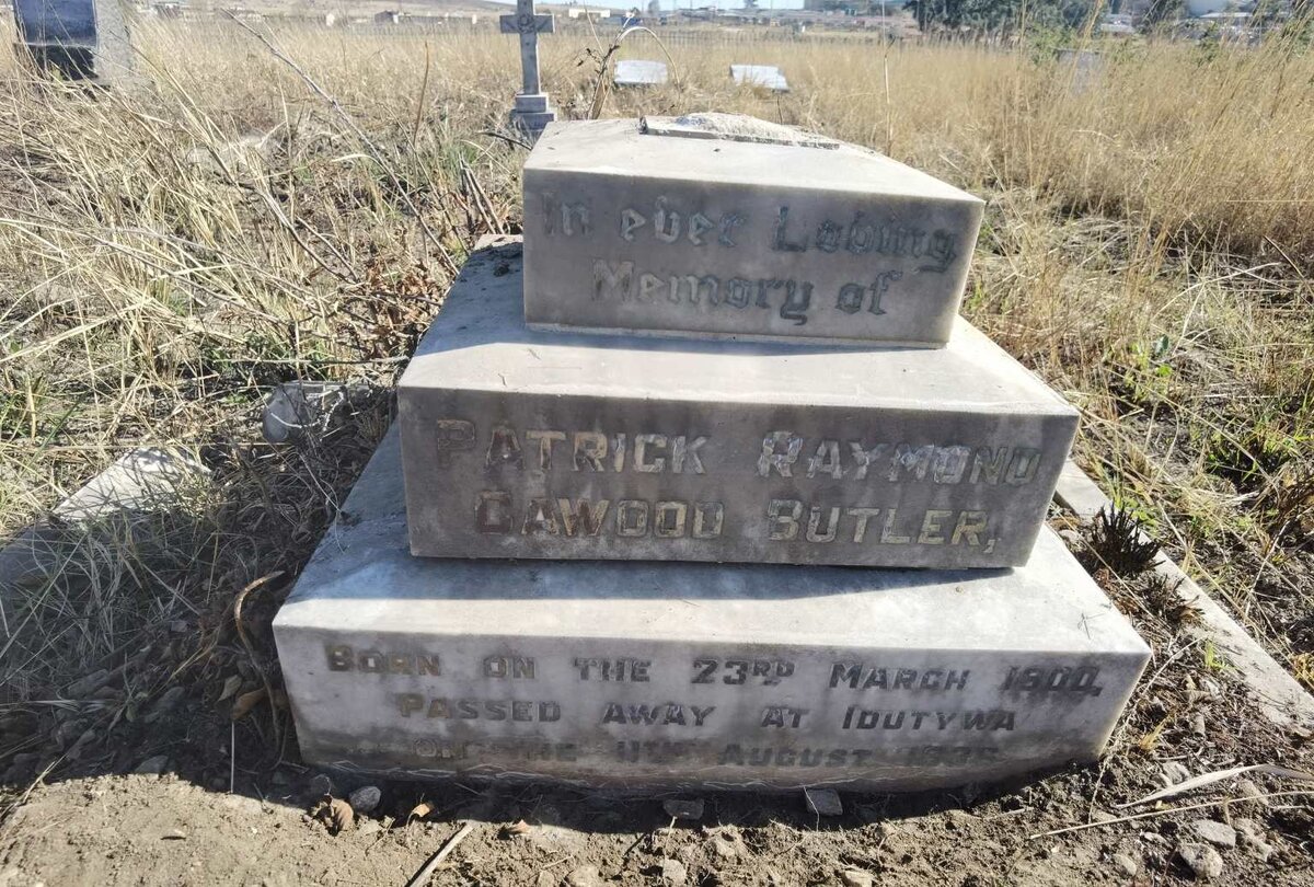 BUTLER Patrick Raymond Cawood 1900-1935