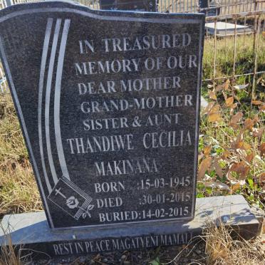 MAKINANA Thandiwe Cecilia 1945-2015