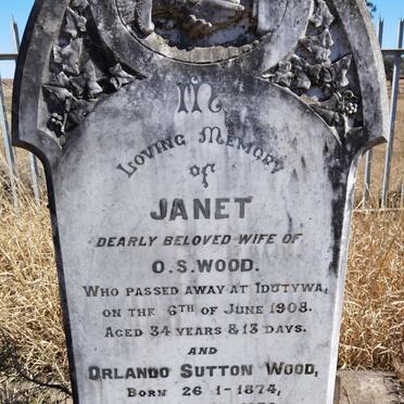 WOOD Orlando Sutton 1874-1932 &amp; Janet -1908