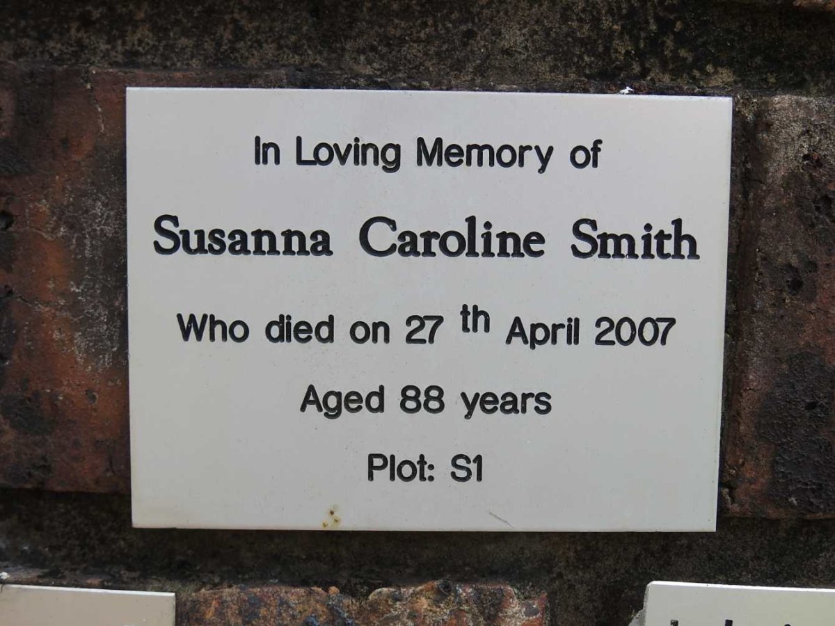 SMITH Susanna Caroline -2007