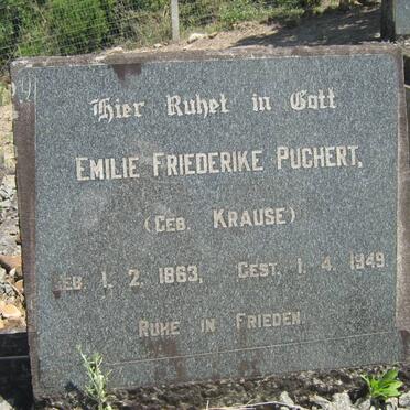 PUCHERT Emilie Friederike nee KRAUSE 1863-1949