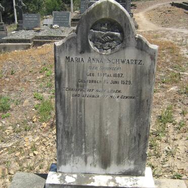 SCHWARTZ Maria Anna nee SPRINGER 1887-1929