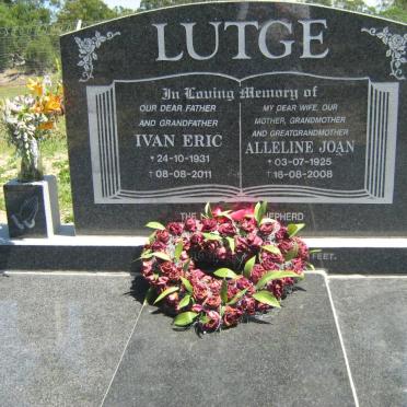 LÜTGE Ivan Eric 1931-2011 &amp; Alleline Joan 1925-2008