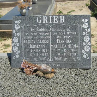 GRIEB Gustav Albert Hermann 1907-1987 &amp; Elva Ida Mathilda Herma 1914-2001 :: GRIEB Trevor Cecil 1943-1995