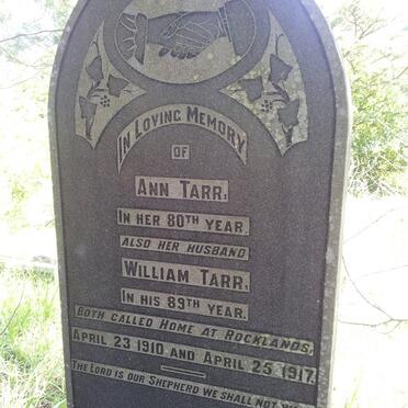 TARR William -1917 &amp; Ann -1910