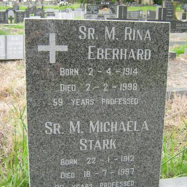 EBERHARD Rina 1914-1998 :: STARK Michaela 1912-1997