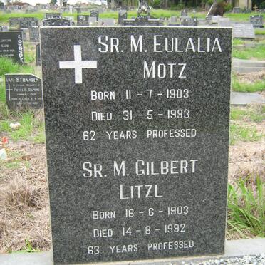 MOTZ Eulalia 1903-1993 :: LITZL Gilbert 1903-1992