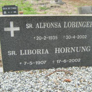 LOBINGER Alfonsa 1935-2002 :: HORNUNG Liboria 1907-2002