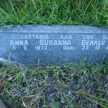 BEKKER Anna Susanna 1872-1950