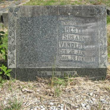 BERG Hester Susanna, van der  1895-1957
