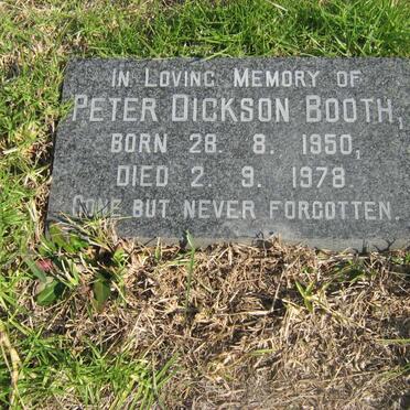BOOTH Peter Dickson 1950-1978