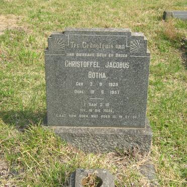 BOTHA Christoffel Jacobus 1929-1957