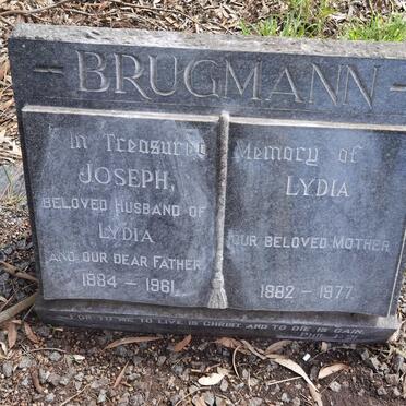 BRUGMANN Joseph 1884-1961 & Lydia 1882-1977