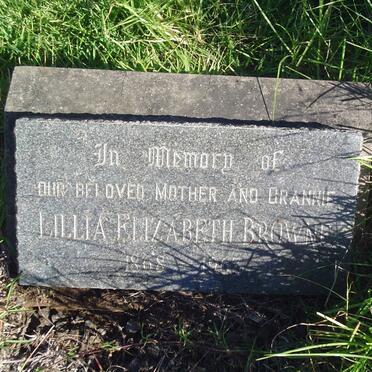 BROWNE Lillia Elizabeth 1868-1963