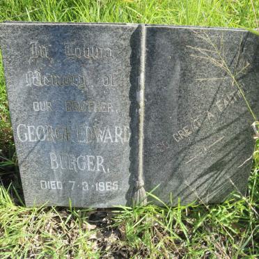BURGER George Edward -1965