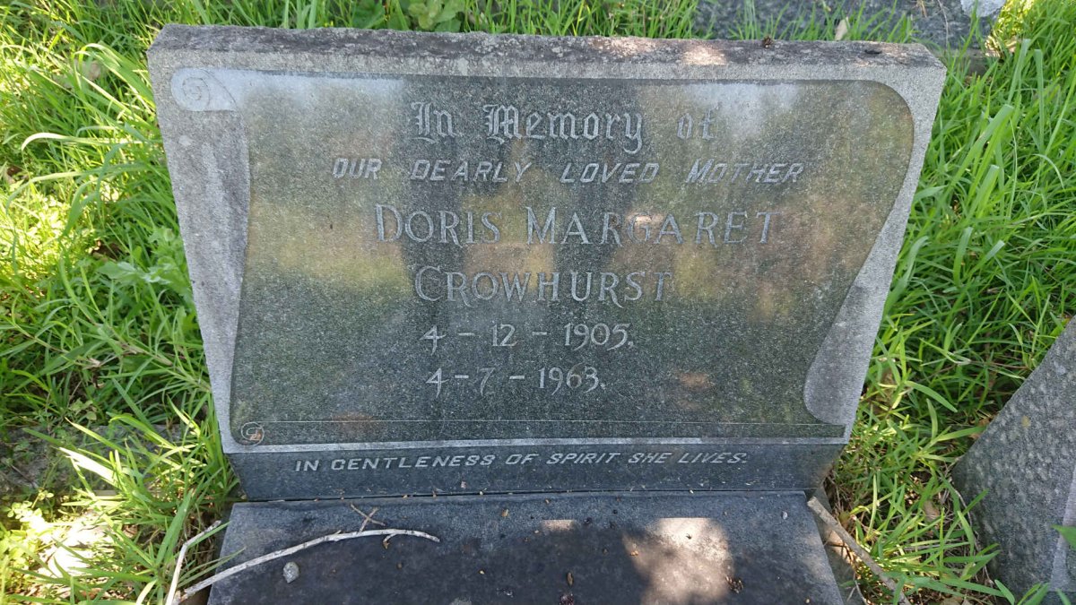CROWHURST Doris Margaret 1905-1963