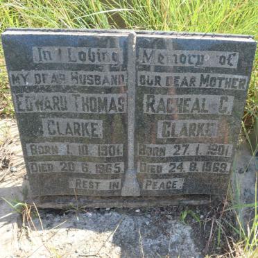 CLARKE Edward Thomas 1901-1965 &amp; Racheal C. 1901-1969