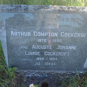 COCKCROFT Arthur Compton 1876-1953 &amp; Auguste Johanne Louise 1886-1962