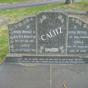 CALITZ Gerald -1957 :: CALITZ Rayner Webster -1982 :: CALITZ Joyce -1986
