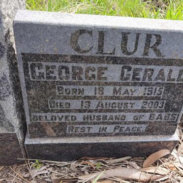 CLUR George Gerald 1915-2003
