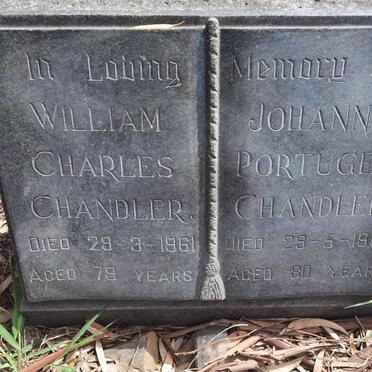 CHANDLER William Charles -1961 & Johanna Portugee -1966