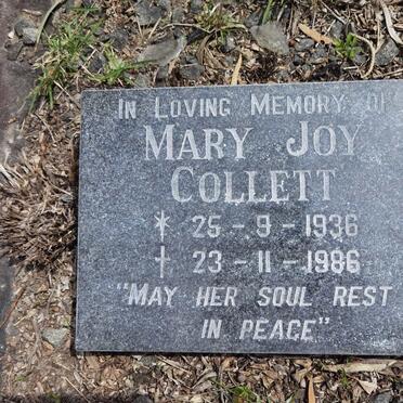 COLLETT Mary Joy 1936-1986
