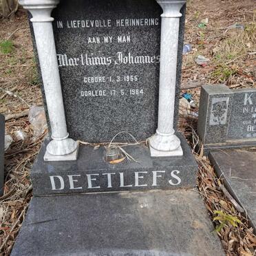 DEETLEFS Marthinus Johannes 1955-1984