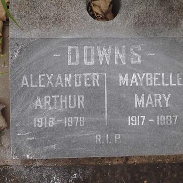 DOWNS Alexander Arthur 1918-1978 &amp; Maybelle Mary 1917-1987