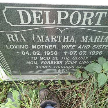 DELPORT Martha Maria 1950-1996