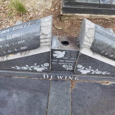 DEWING Maurice Melville 1931-1982 & Dawn Violet BERNDT 1934-1985