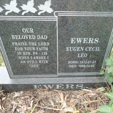 EWERS Eugen Cecil Leo 1912-1996