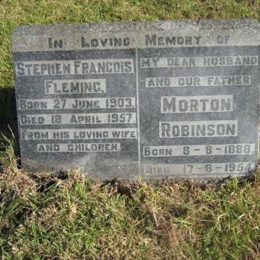 FLEMING Stephen Francois 1903-1957 :: ROBINSON Morton 1888-1954