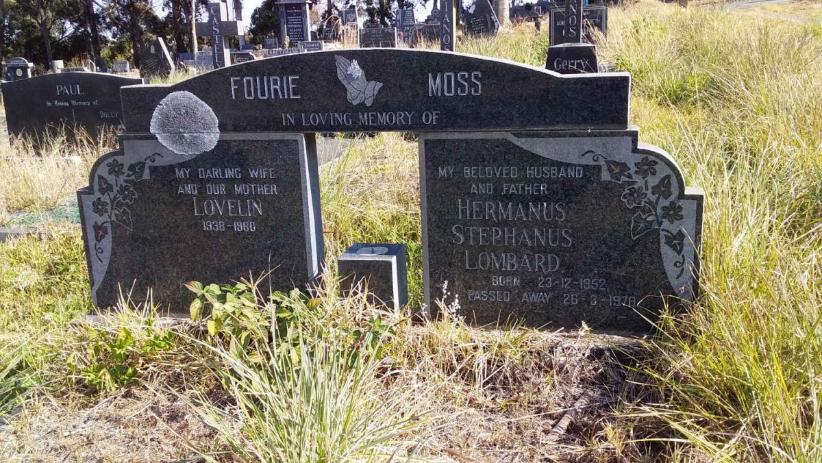 FOURIE Lovelin 1938-1980 :: MOSS Hermanus Stephanus Lombard 1952-1978