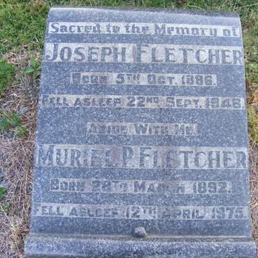 FLETCHER Joseph 1886-1946 &amp; Muriel P. 1892-1975