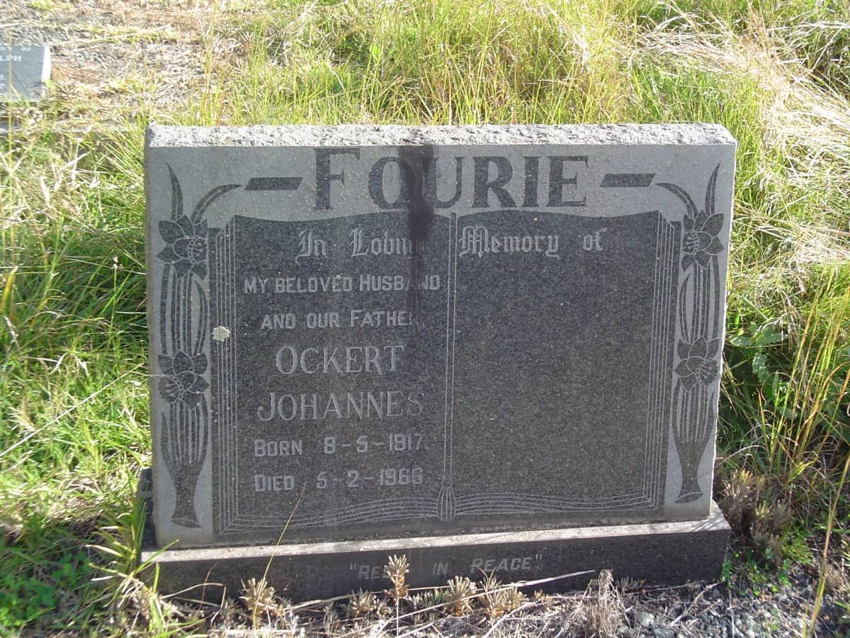 FOURIE Ockert Johannes 1917-1966