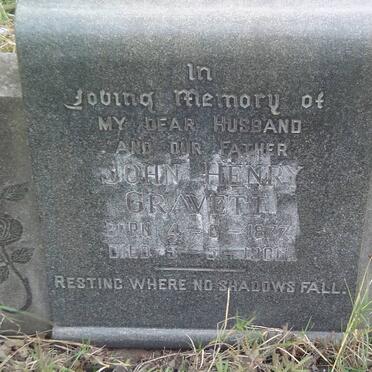 GRAVETT John Henry 1877-1966