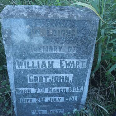GROTJOHN William Ewart 1895-1951