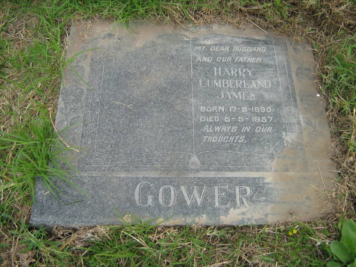 GOWER Harry Cumberland James 1890-1957