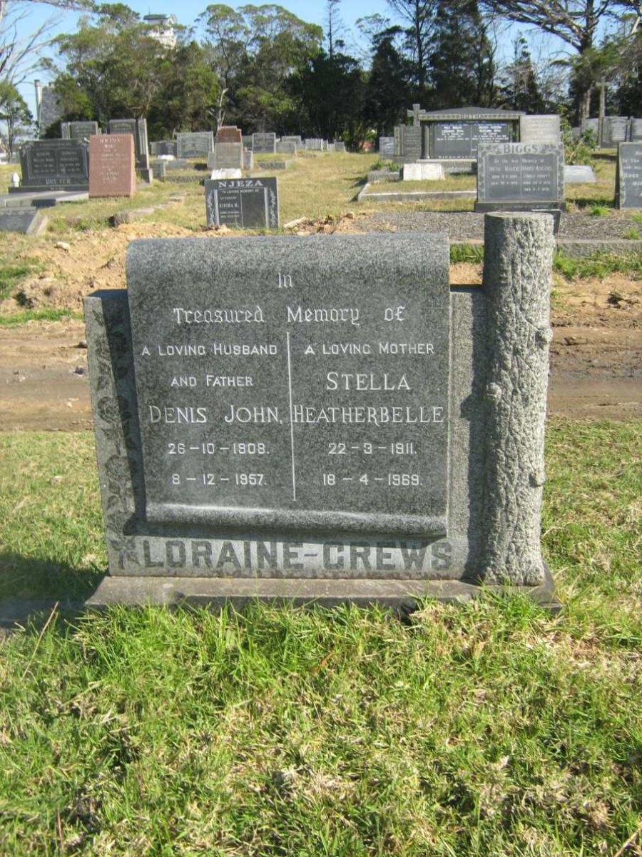 GREWS Denis John, Loraine 1908-1957 &amp; Stella Heatherbelle 1911-1969