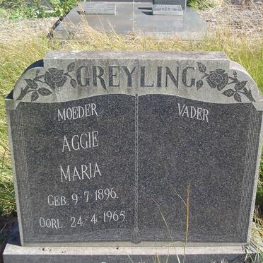 GREYLING Aggie Maria 1896-1965