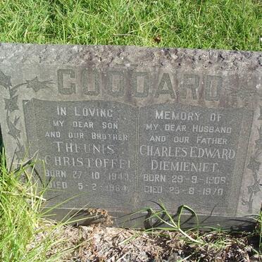 GODDARD Theunis Christoffel 1943-1964 :: GODDARD Charles Edward Diemieniet 1909-1970