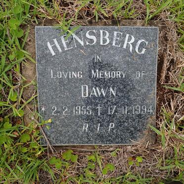 HENSBERG Dawn 1955-1994