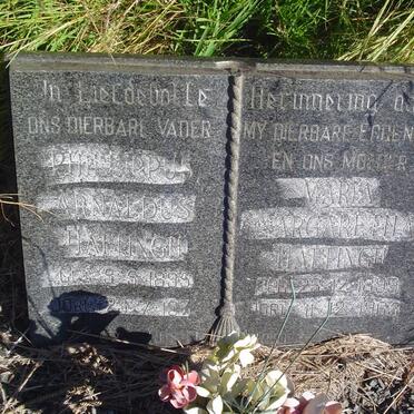 HATTINGH Phillipus Arnaldus 1895-1973 &amp; Maria Margaretha 1899-1965
